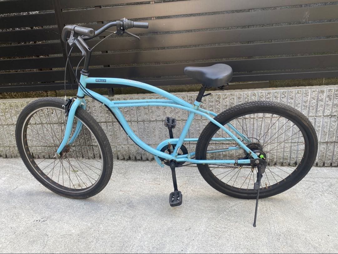 【引き取り限定】HOLLY ビーチクルーザー 26インチ 6段ギア ヴィンテージ