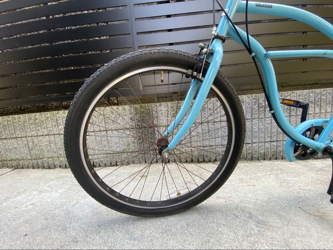 【引き取り限定】HOLLY ビーチクルーザー 26インチ 6段ギア ヴィンテージ