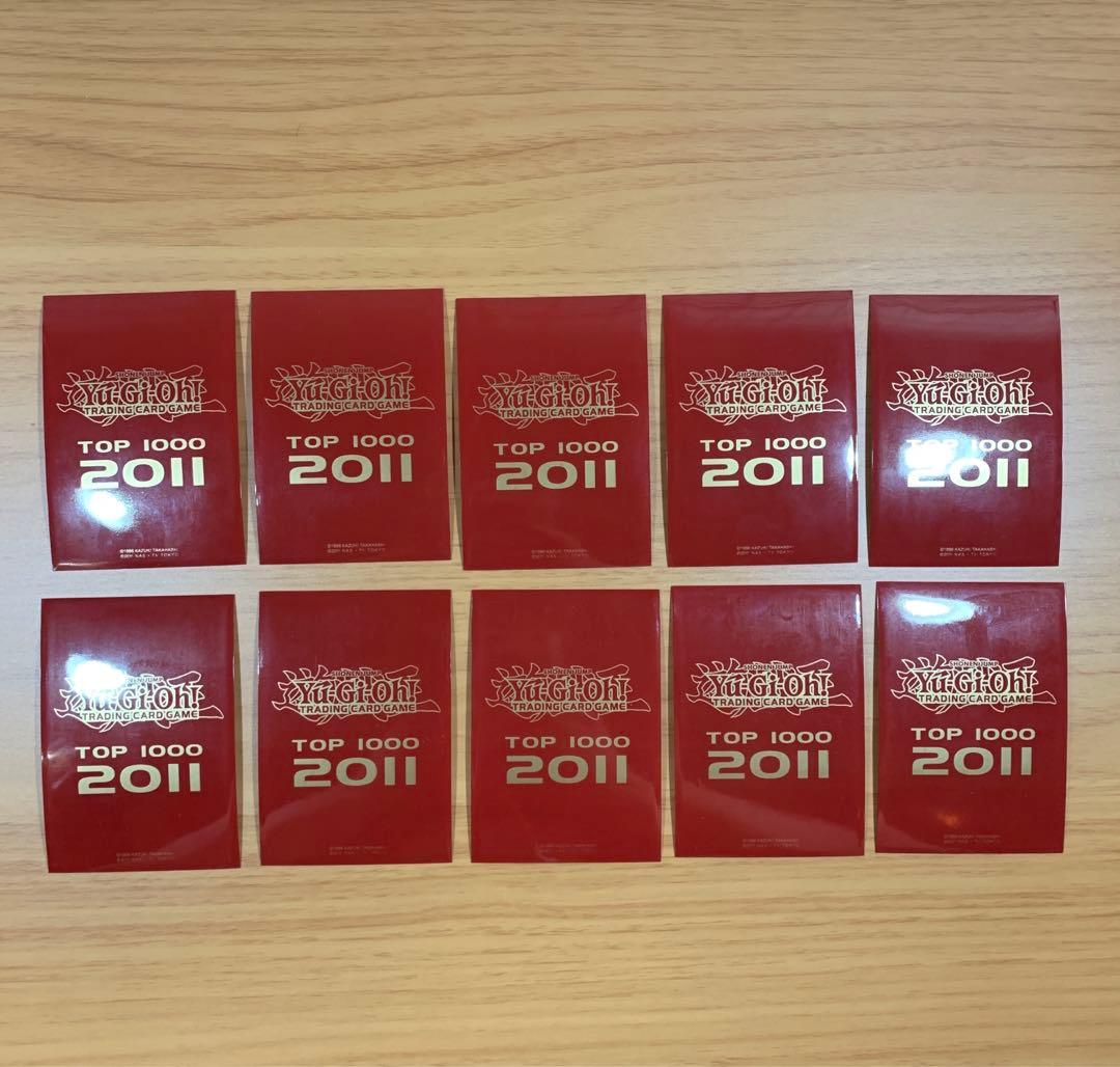 遊戯王 TOP1000 2011 赤 スリーブ 67枚