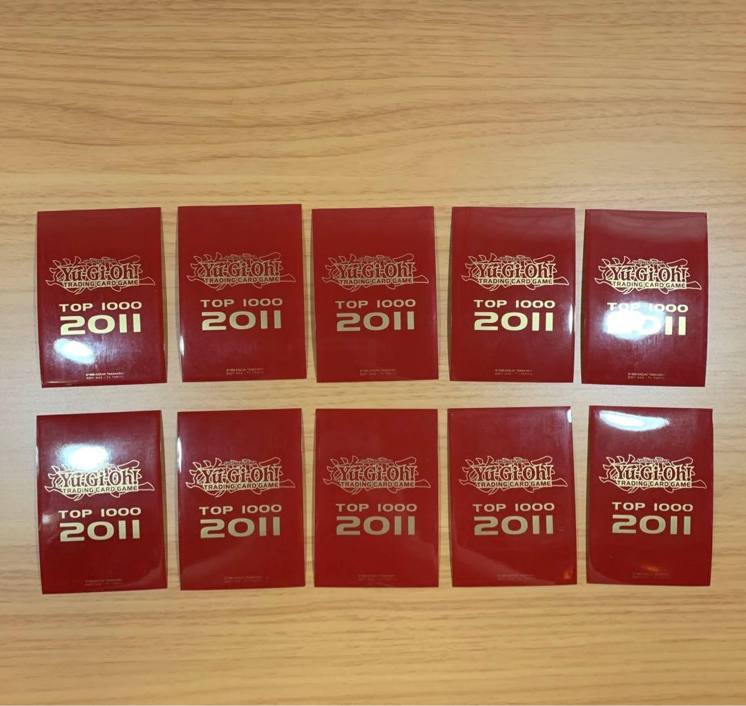 遊戯王 TOP1000 2011 赤 スリーブ 67枚