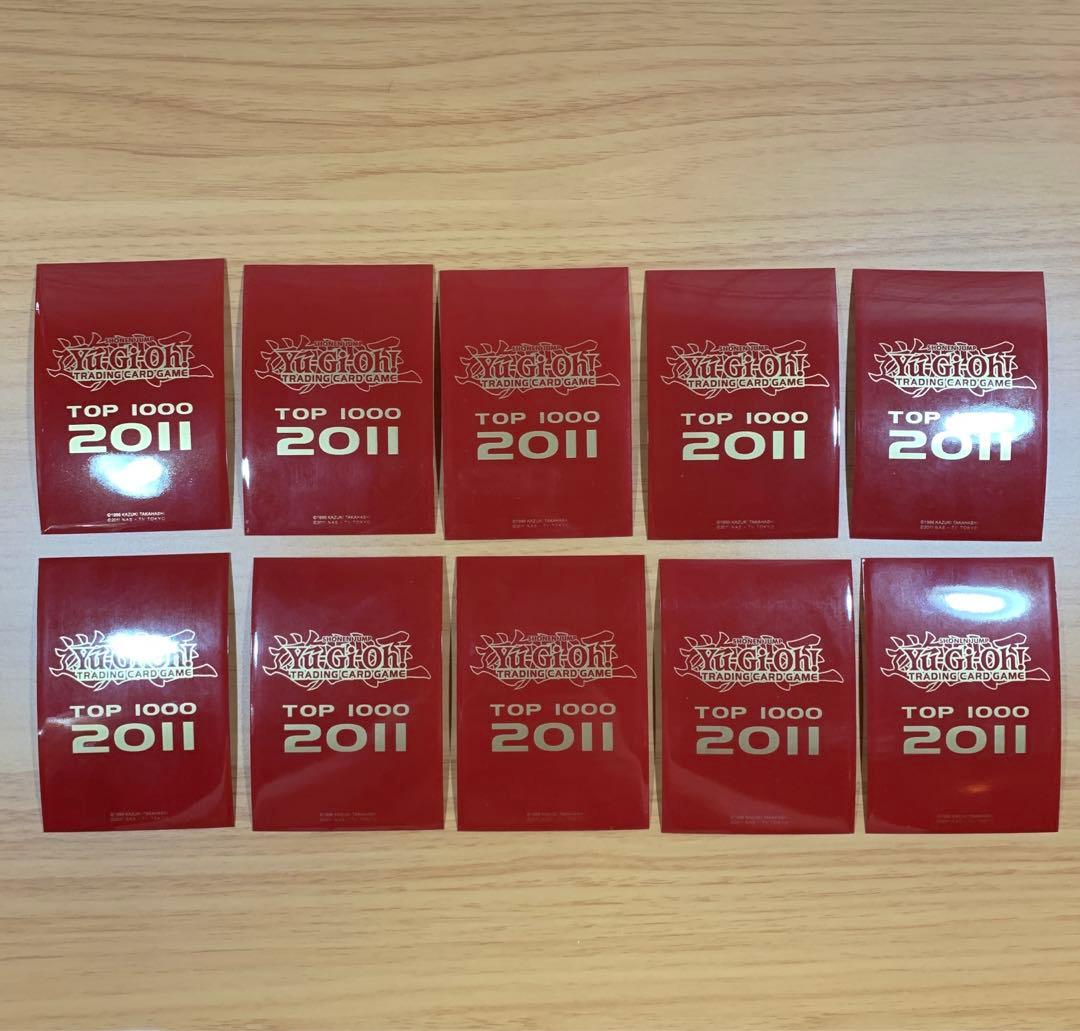 遊戯王 TOP1000 2011 赤 スリーブ 67枚
