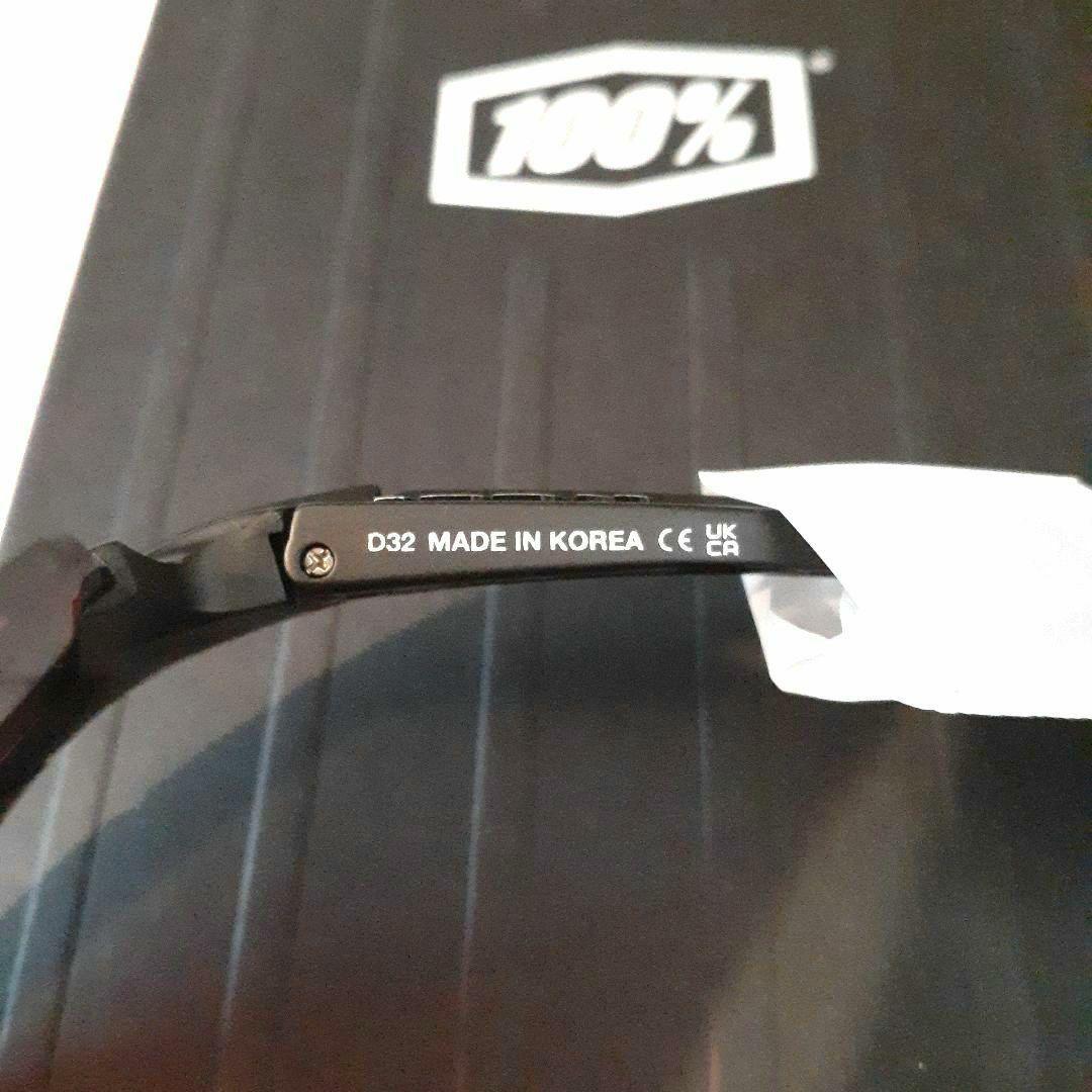 最新版 100% SPEEDCRAFT ブラック ワンハンドレッド サングラス