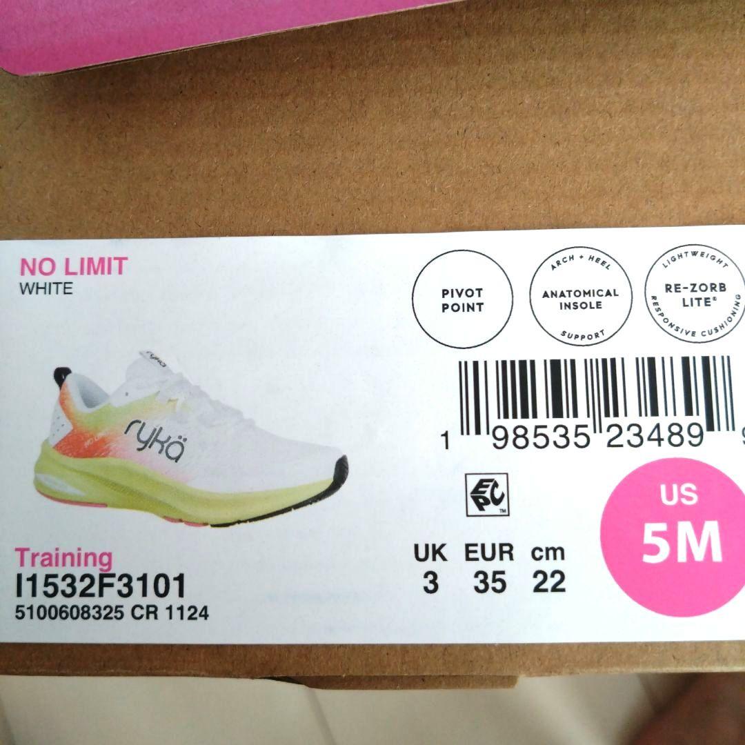 【美品】ryka NO LIMIT ライカ 22cm シューズ ジャザサイズ