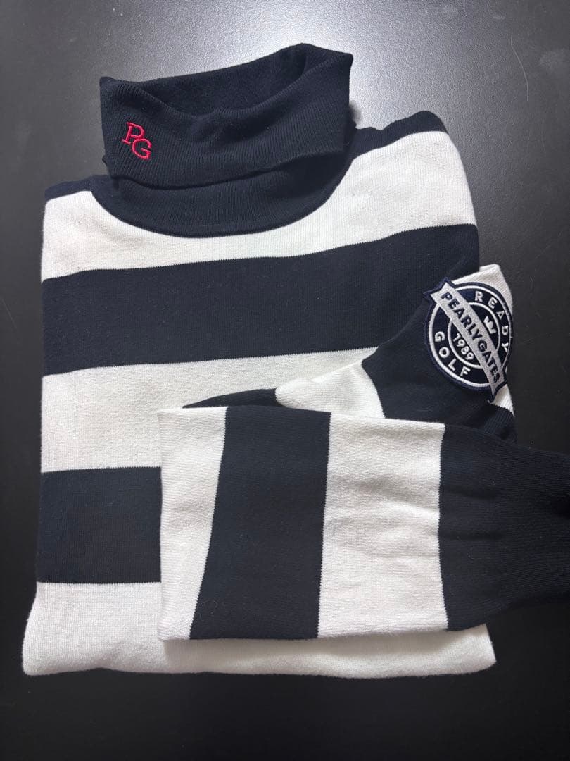 かとちゃんPEARLY GATES ゴルフタートルネックセーター　美品