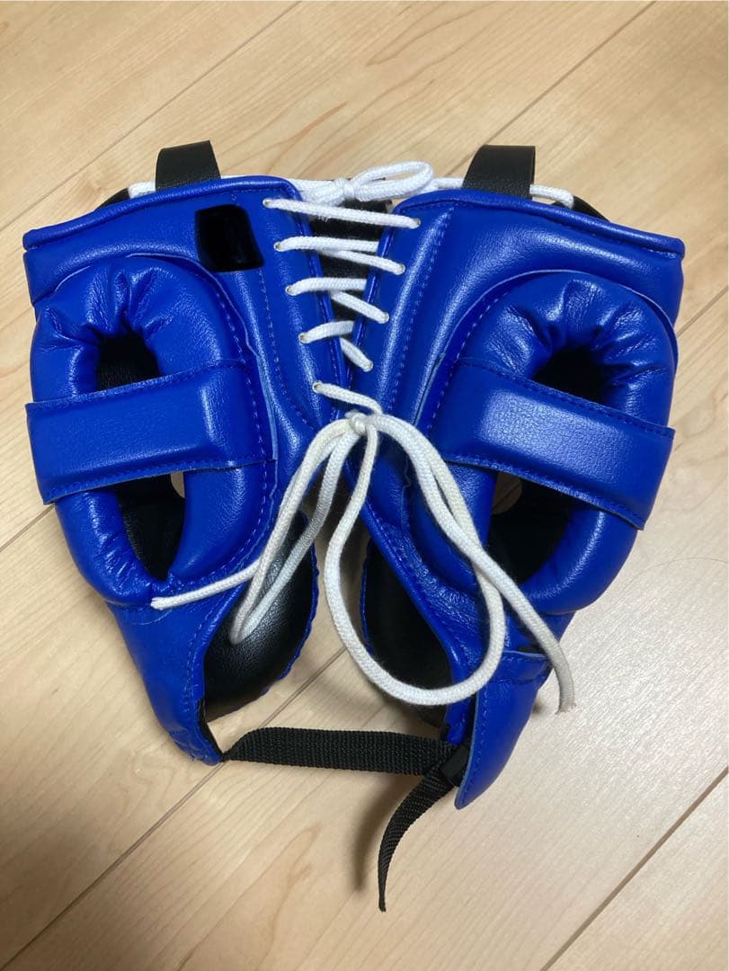 Winning 青 ヘッドギア Mサイズ　名前入り