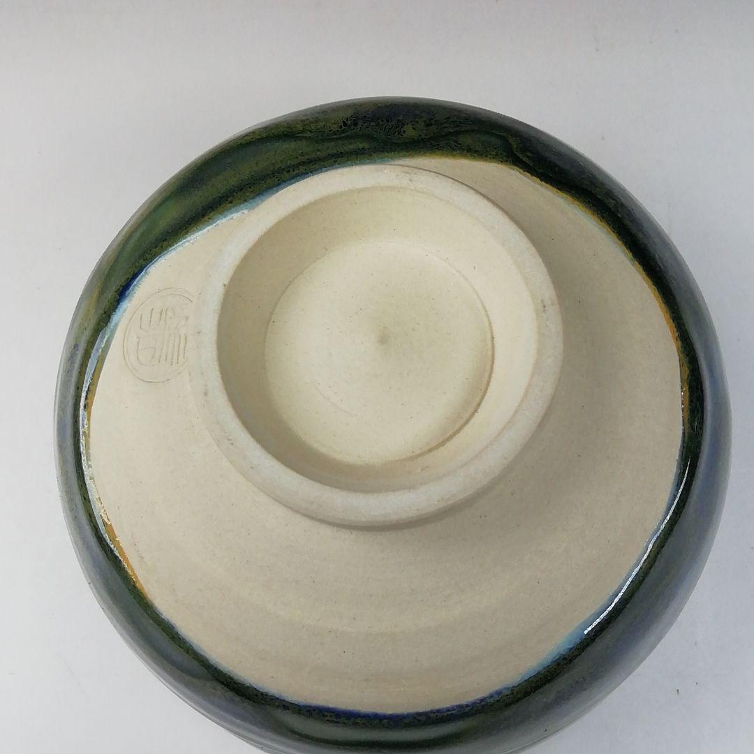 Ｔ６６２　茶碗　『九谷焼』『深厚釉　茶碗』『三代　三ツ井詠一(為吉)造』　共箱