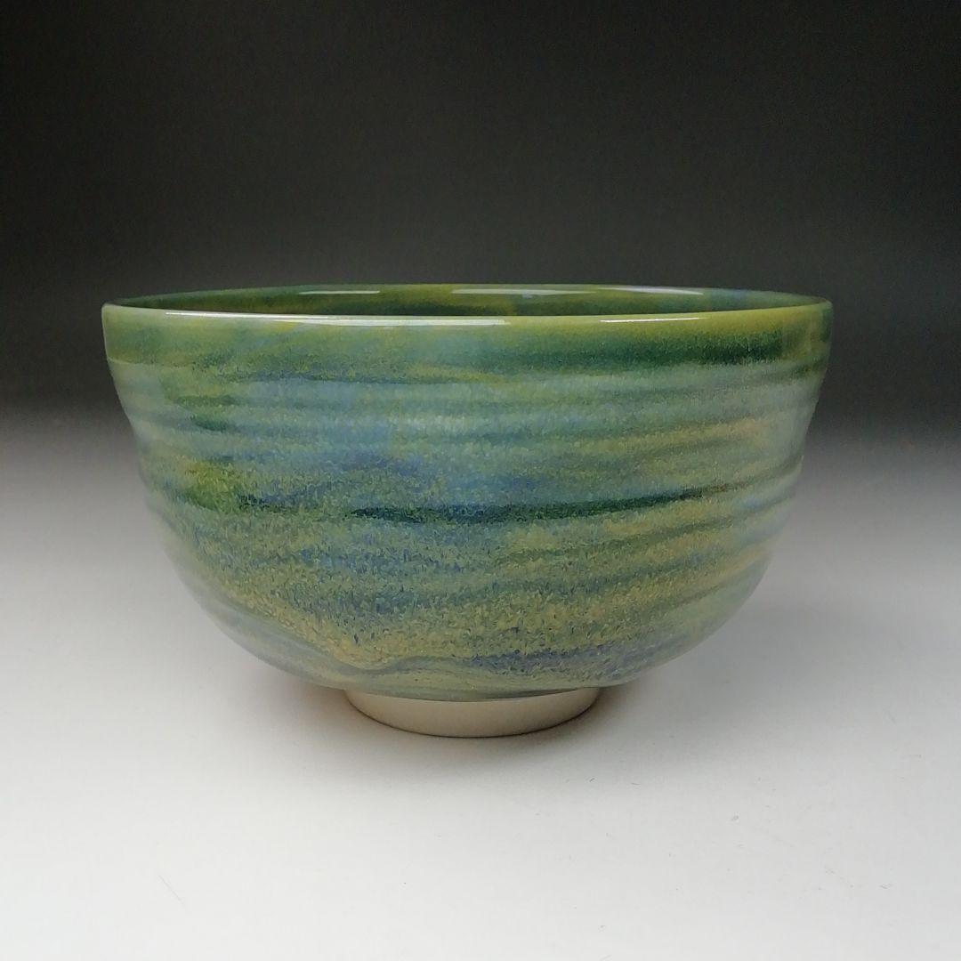 Ｔ６６２　茶碗　『九谷焼』『深厚釉　茶碗』『三代　三ツ井詠一(為吉)造』　共箱