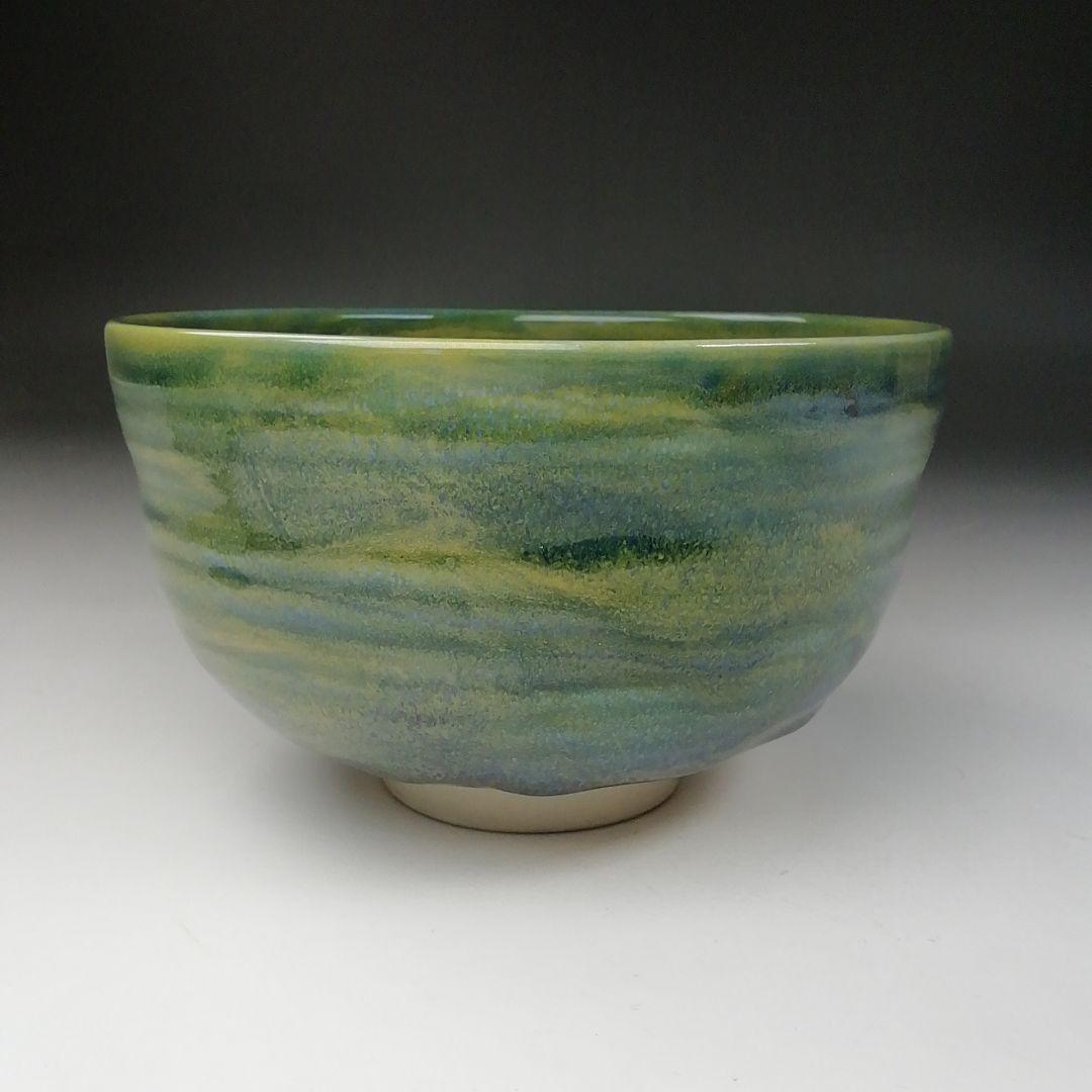 Ｔ６６２　茶碗　『九谷焼』『深厚釉　茶碗』『三代　三ツ井詠一(為吉)造』　共箱