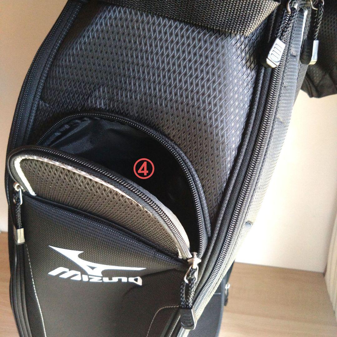 【新品】Mizuno ブラック キャディバッグ