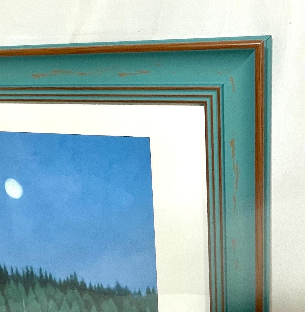 【新品】東山魁夷「二つの月」 ポスター　複製画　日本画　大サイズ額付　48×48