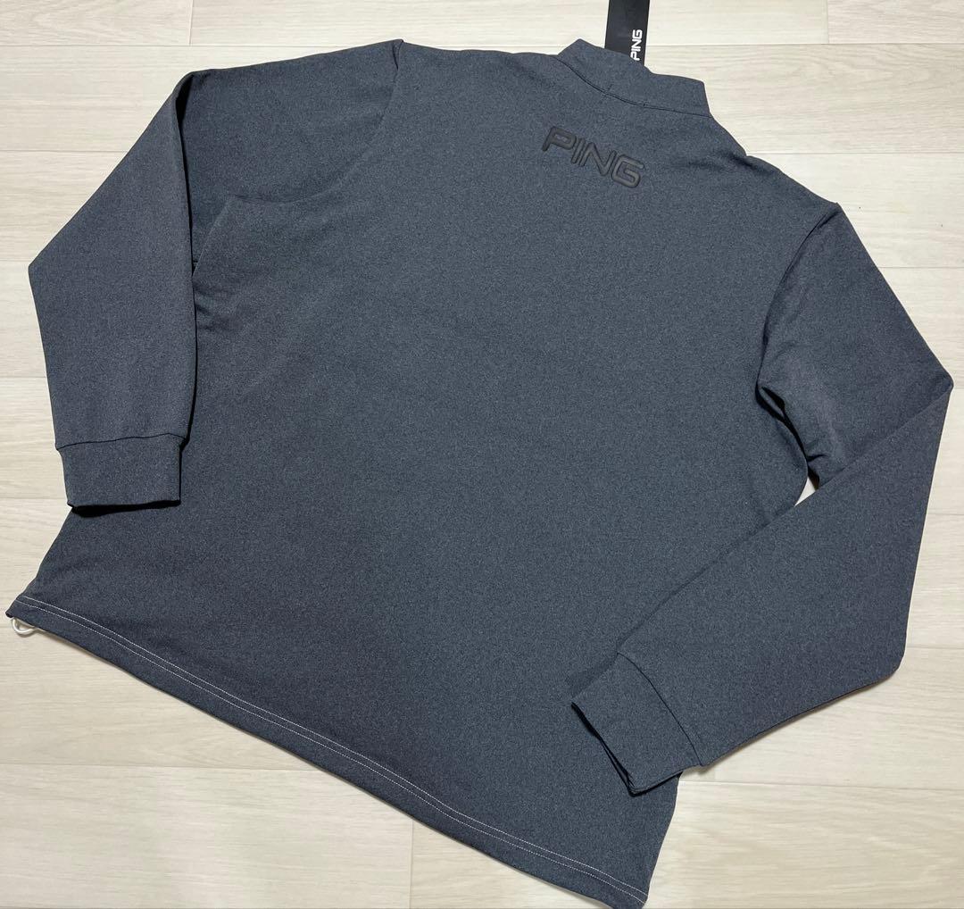 新品 PING エアーフレイク キルティング ハーフジップ シャツ ピン