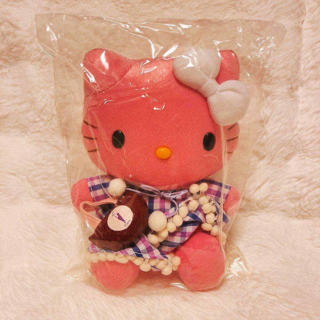 希少レア　ハローキティ　ピンクキティ　ぬいぐるみ　2005 平成レトロ　チェック