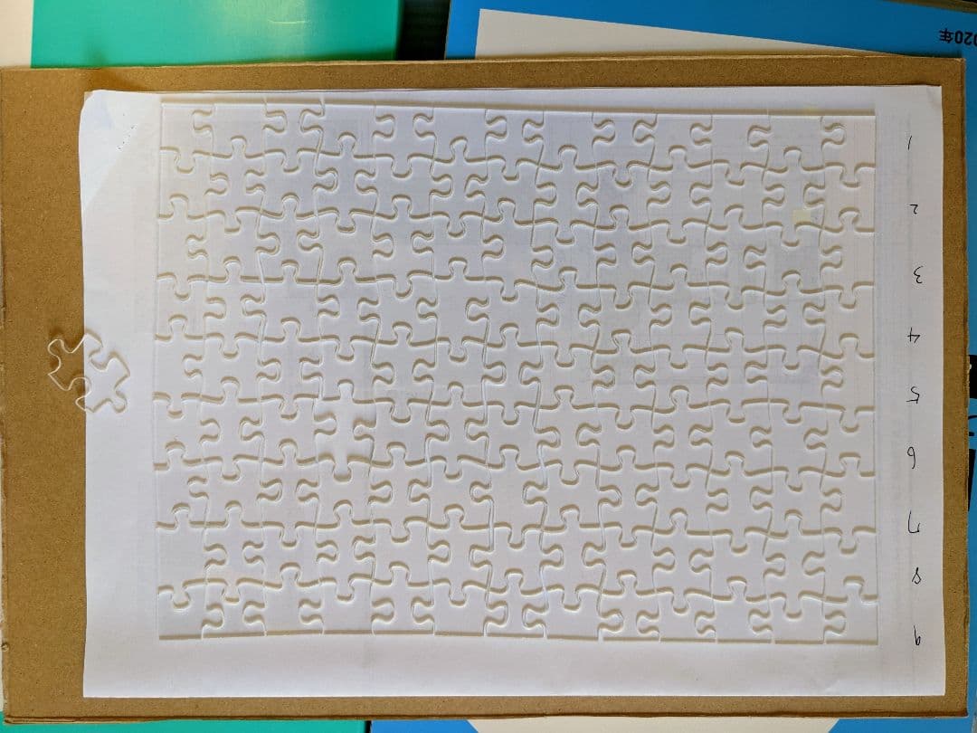 ★値下げ★ガラスのジグソーパズル 29.5cm✕23cm アクリルフレーム付