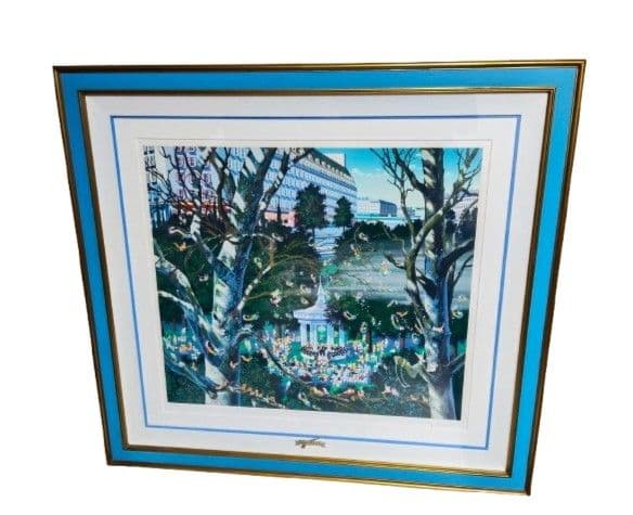 引き取り限定 ヒロヤマガタ シルクスクリーン 子供達の音楽会 山形博導