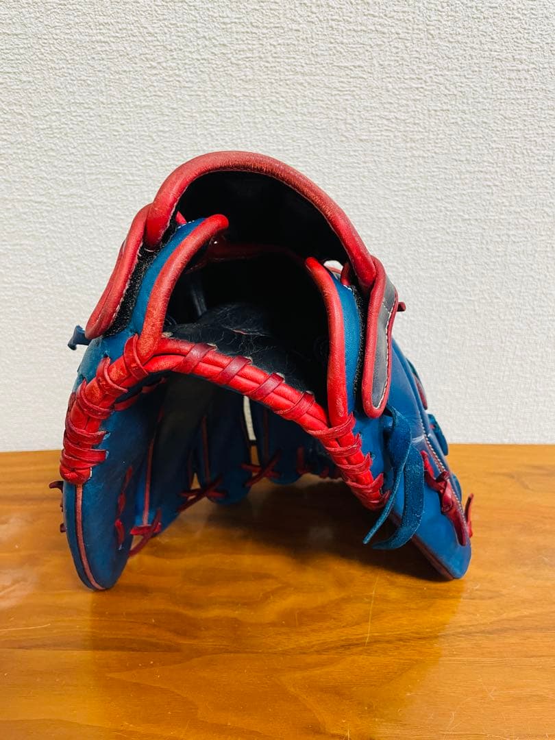 ✨美品✨ミズノ　MIZUNO 野球グローブ　青　ブルー　旧ミズノ　希少品❣️