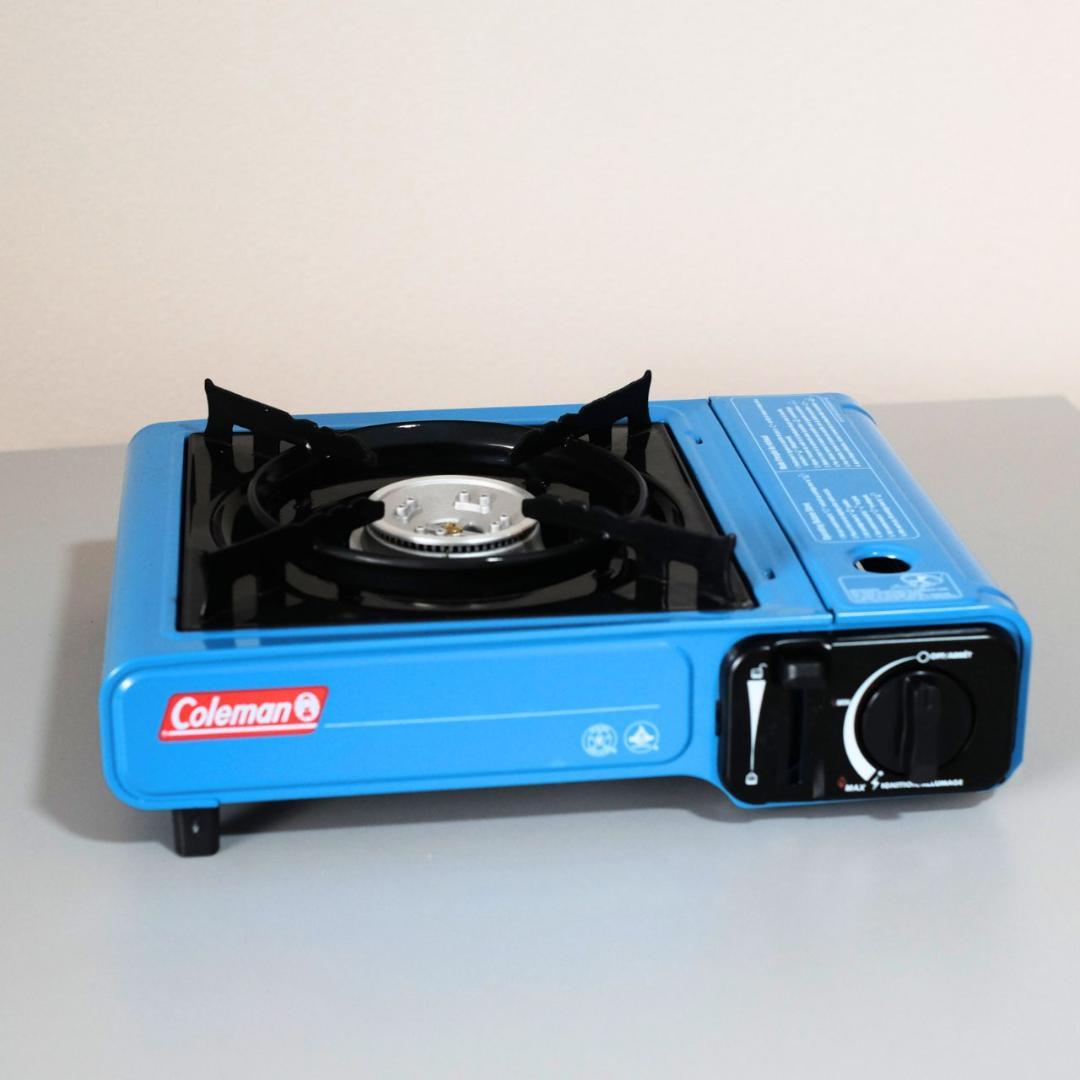 Coleman カセットコンロ 青 収納ケース付き アメリカ限定 日本未発売