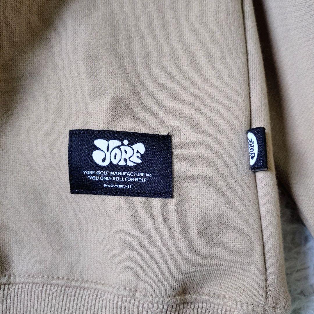 【タグ付き未使用品】YORF GOLF　UNISEX　トレーナー　ベージュ