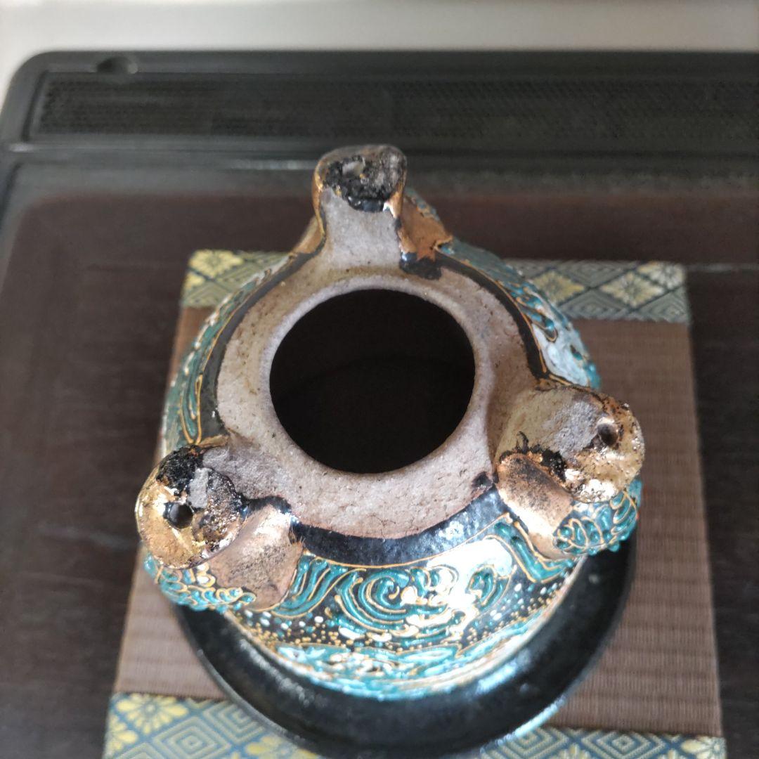 万年青鉢、 金彩龍図 、蘭鉢 、盆栽鉢 植木鉢、 東洋ラン 鉢、時代物、未使用鉢