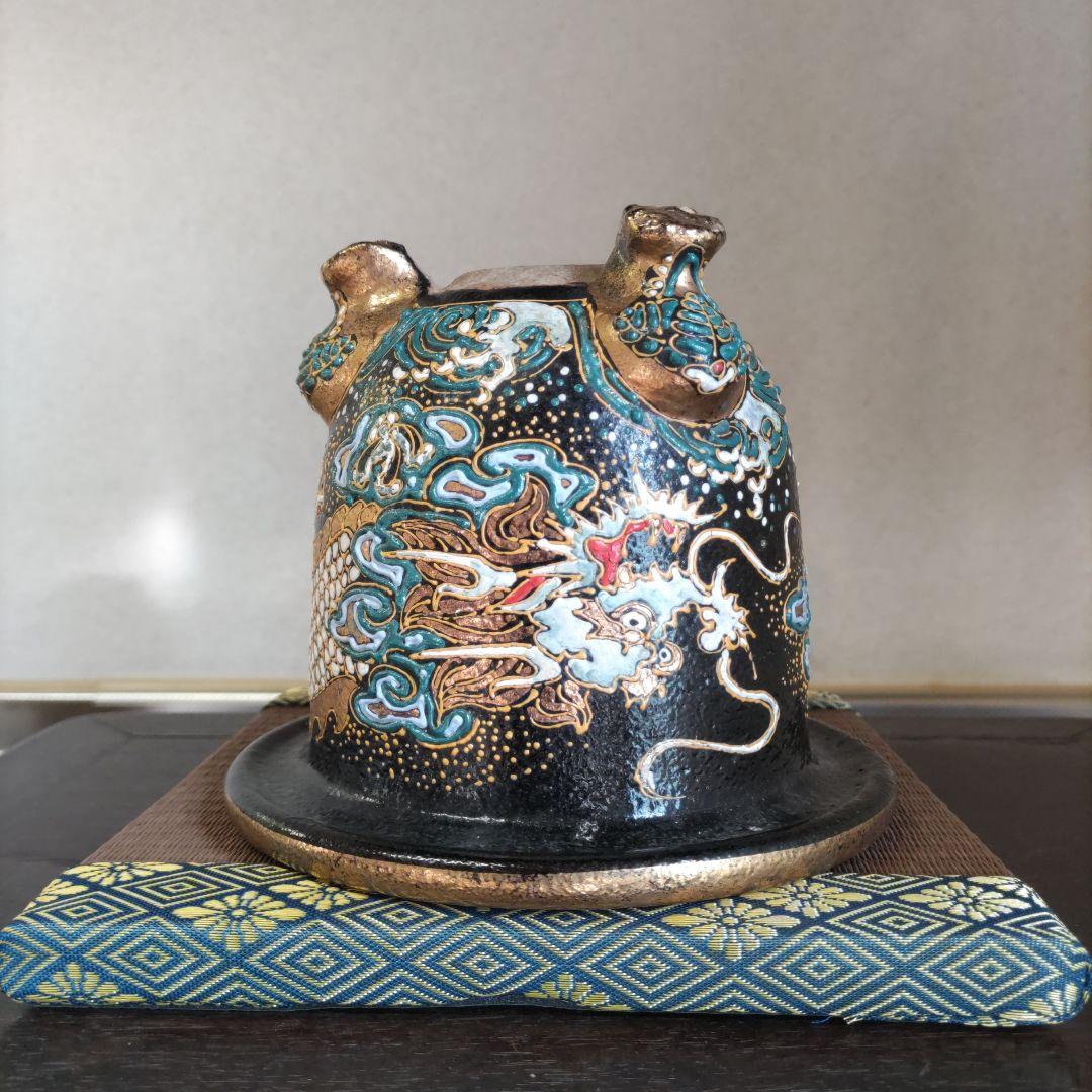 万年青鉢、 金彩龍図 、蘭鉢 、盆栽鉢 植木鉢、 東洋ラン 鉢、時代物、未使用鉢