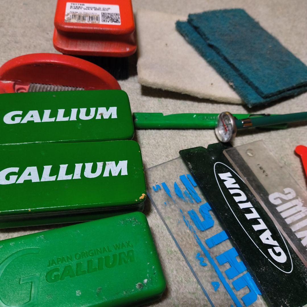 クロスカントリースキー　メンテナンスワックスセットと温度計