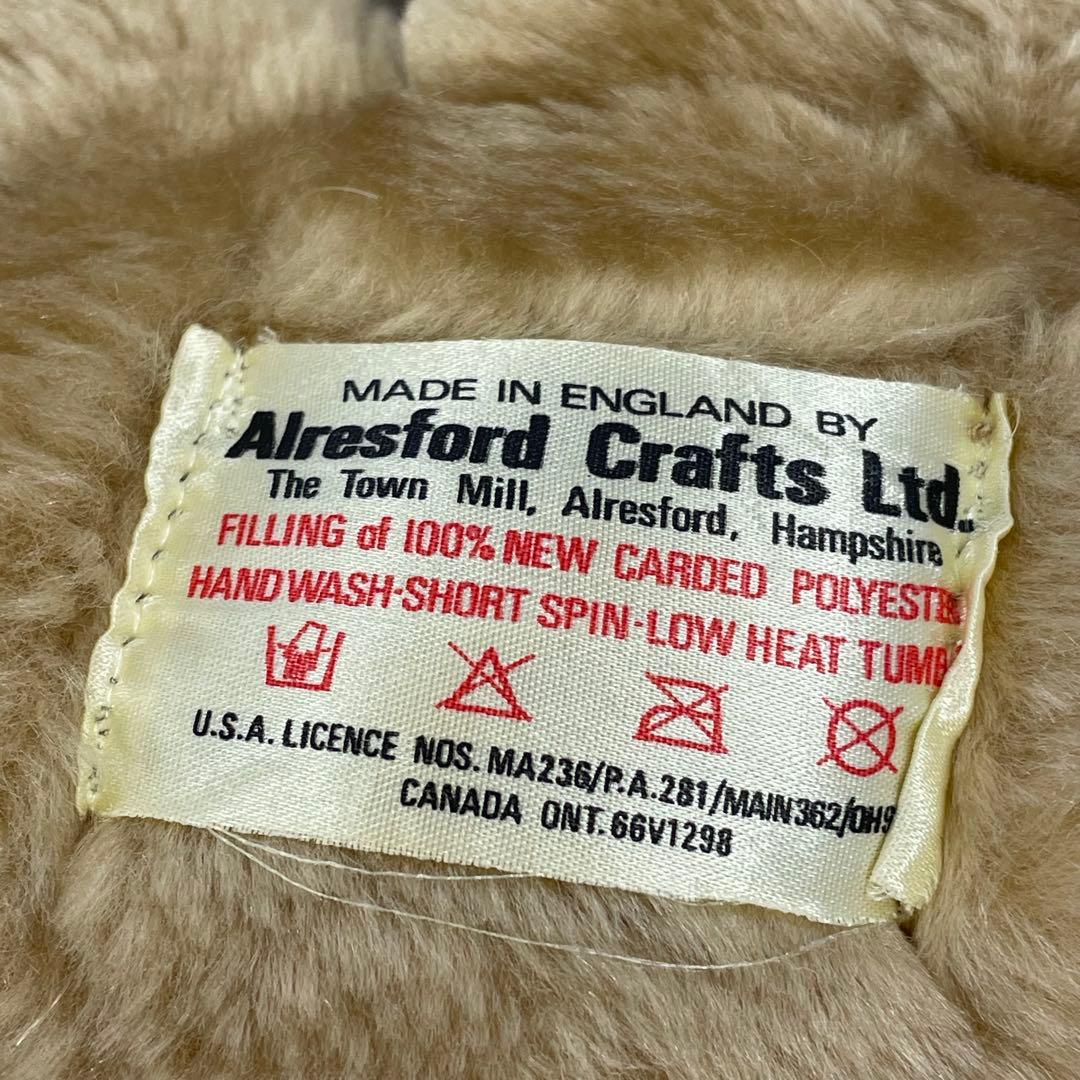 アルレスフォードクラフツ　くま　ぬいぐるみ　テディベア　ヴィンテージ