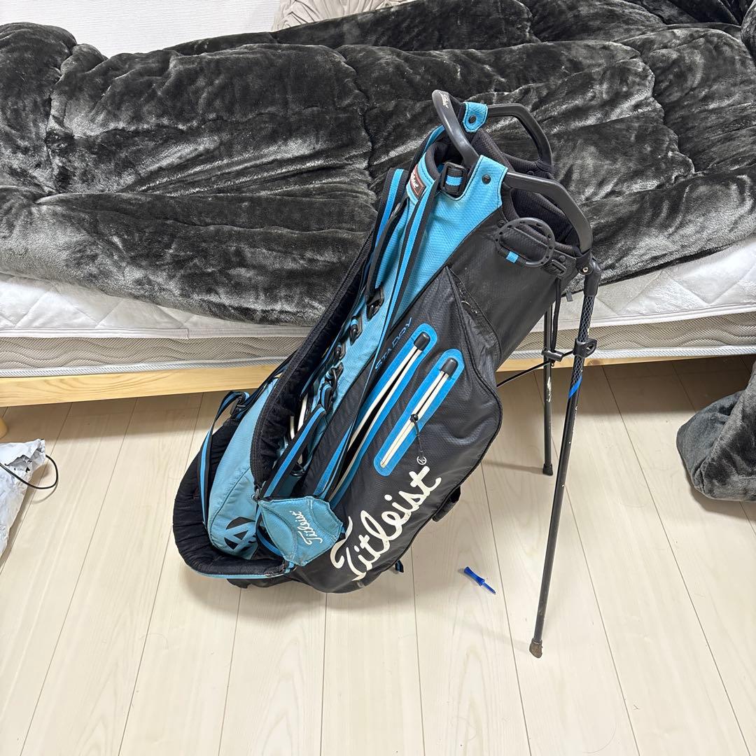 Titleist キャディバッグ 青と黒