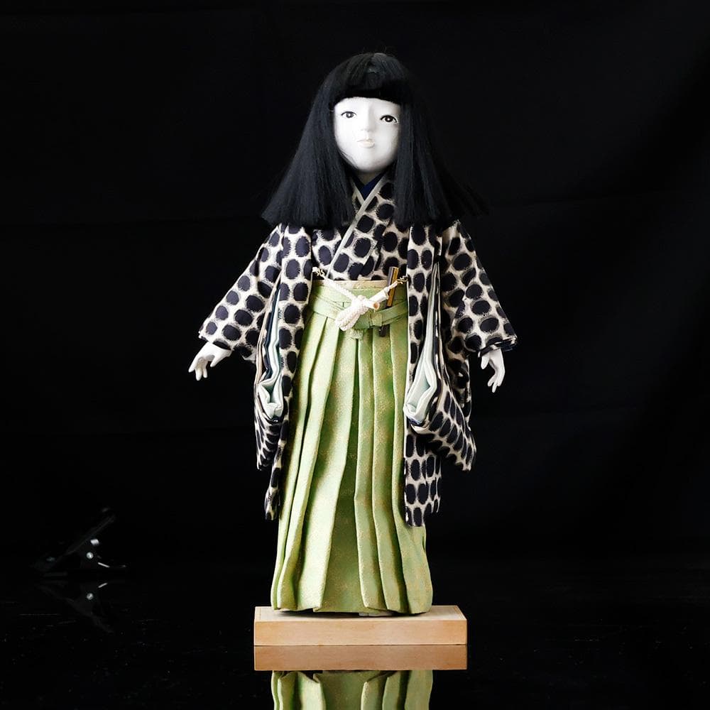 T　維文作　市松人形　曰く付き　呪いの市松人形　ホラー　着物　工芸品