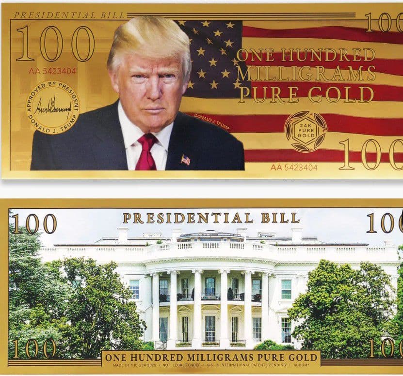 ☆☆トランプ純金、紅鮭純金、フロリダGOLDBACK1、３枚セット☆☆