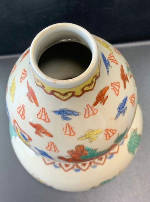 ひょうたん 陶器製 大清康熙年製 中国 唐物 壺 花瓶 骨董 アンティーク