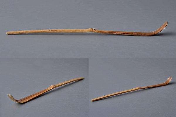 u324 茶道具　立花大亀花押茶杓『銘　常磐』