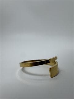 《美品/日本製18金》K18ゴールド オープンリング1.19g 11号