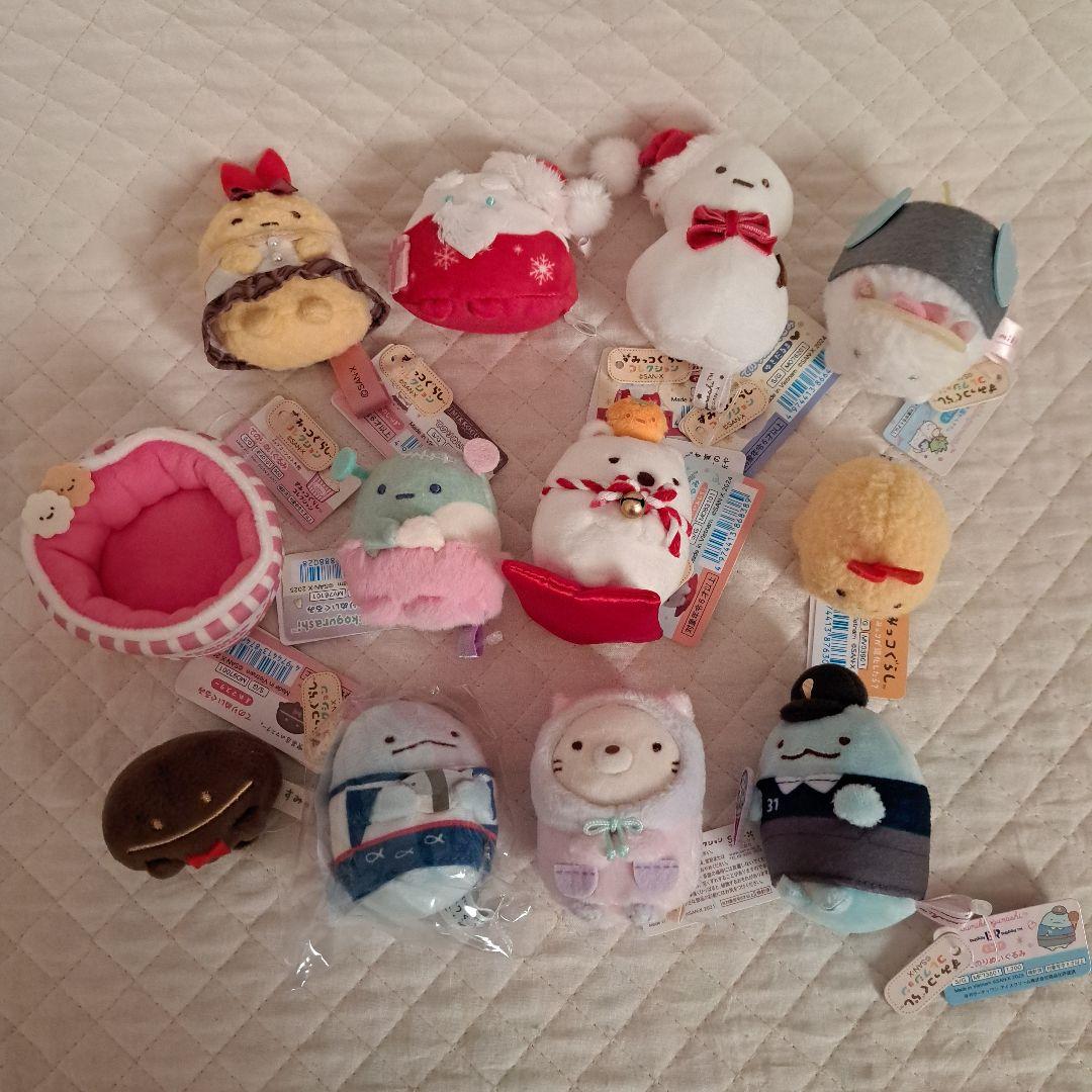 すみっコぐらし　てのりぬいぐるみ　お正月　クリスマスなど 12点セット