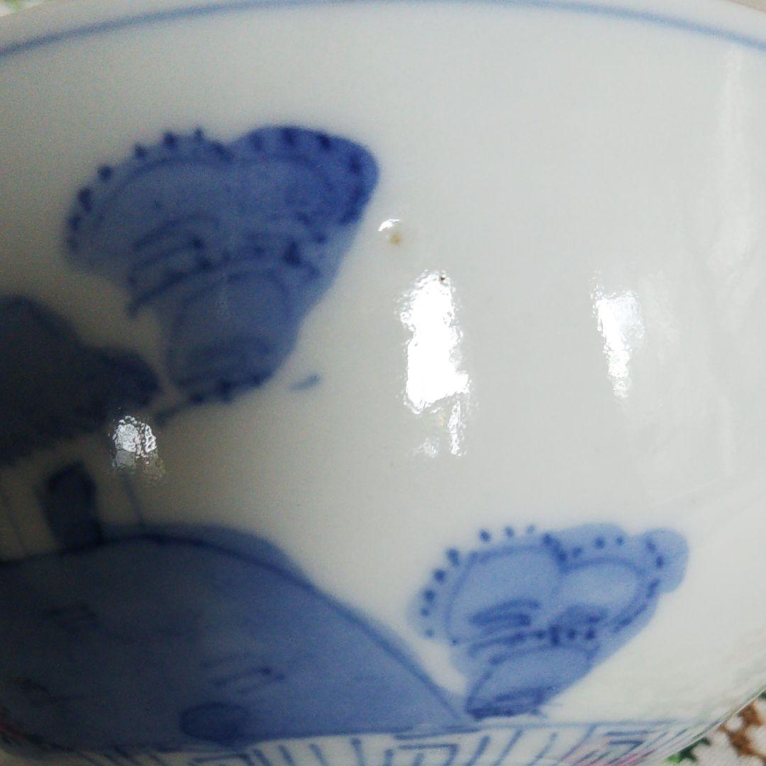 骨董品   蓋つき茶碗４客