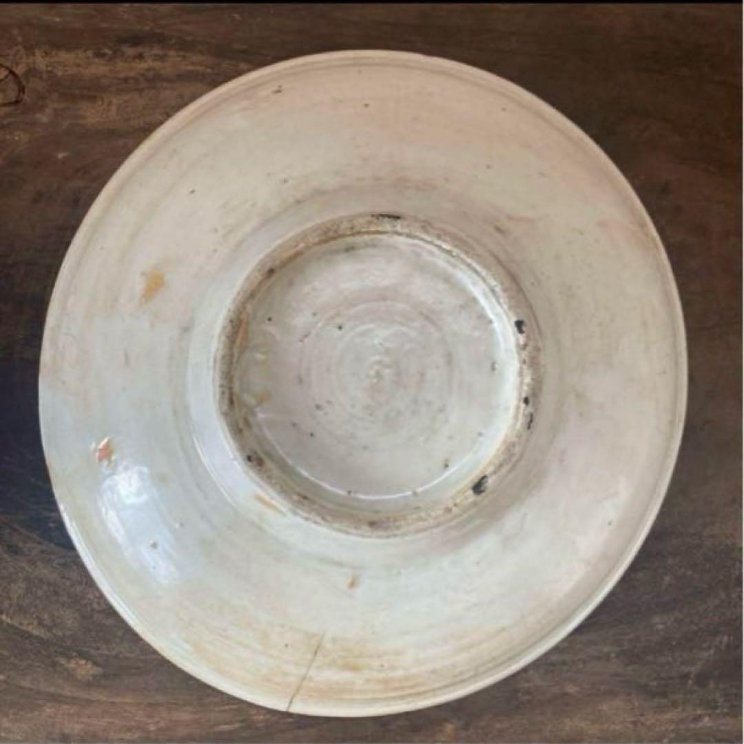 江戸期 波佐見焼 くらわんか皿 古物 骨董 古唐津　古伊万里　スリップウェア