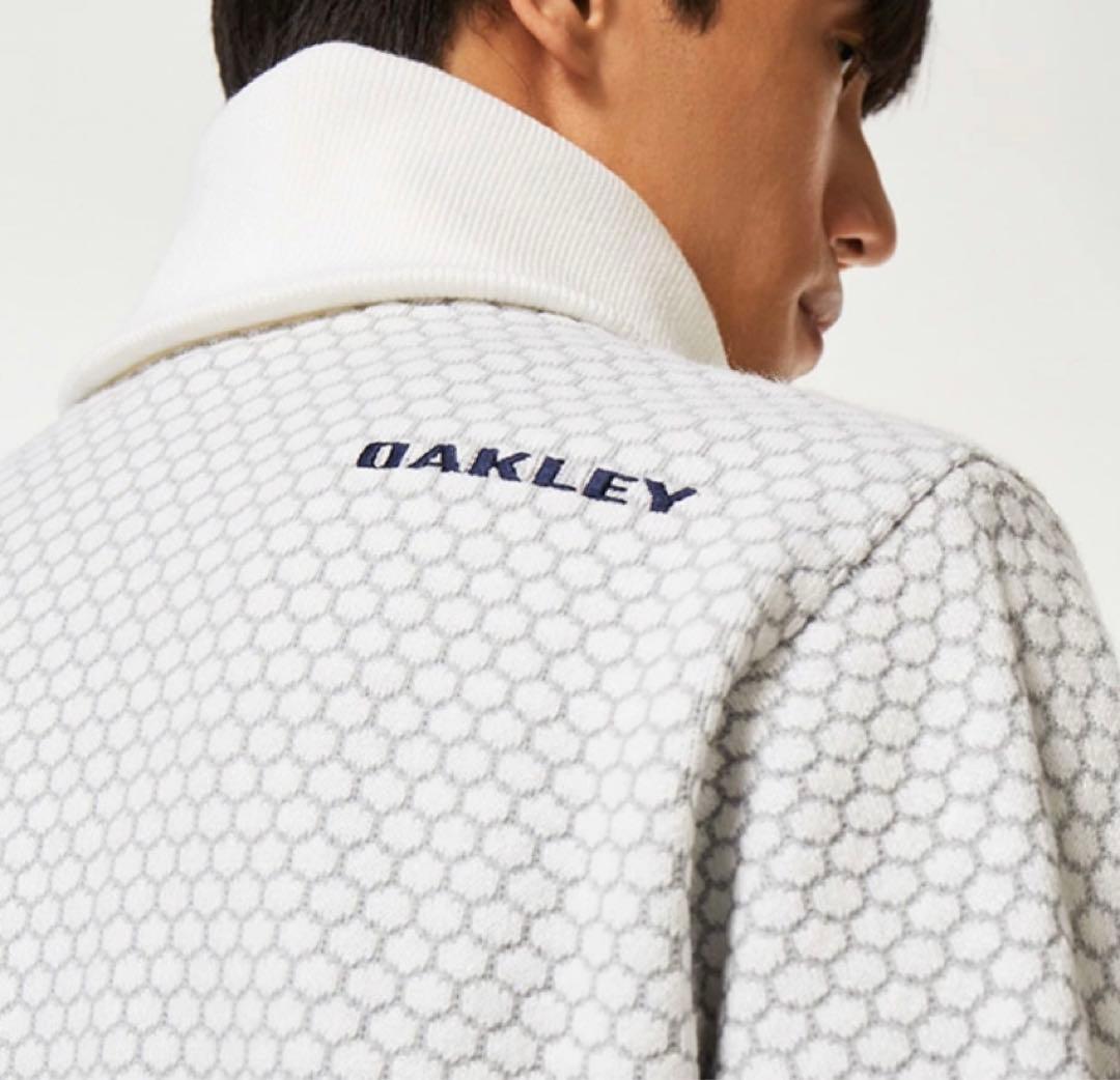新品　白　M ゴルフ　オークリー OAKLEY ハイブリッド セーターブルゾン