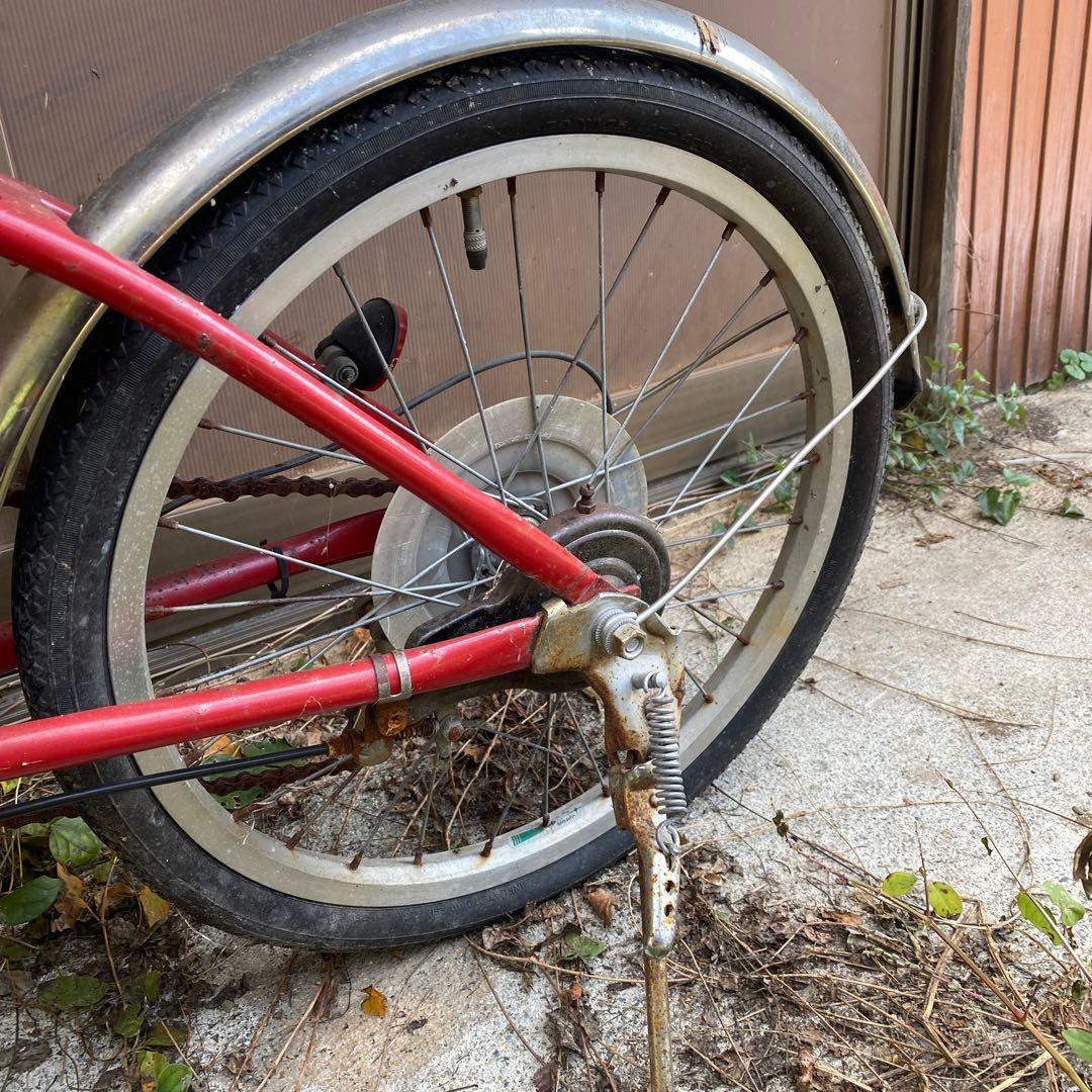 【分解発送予定】レトロ自転車　赤　リペア、修理必要　訳あり