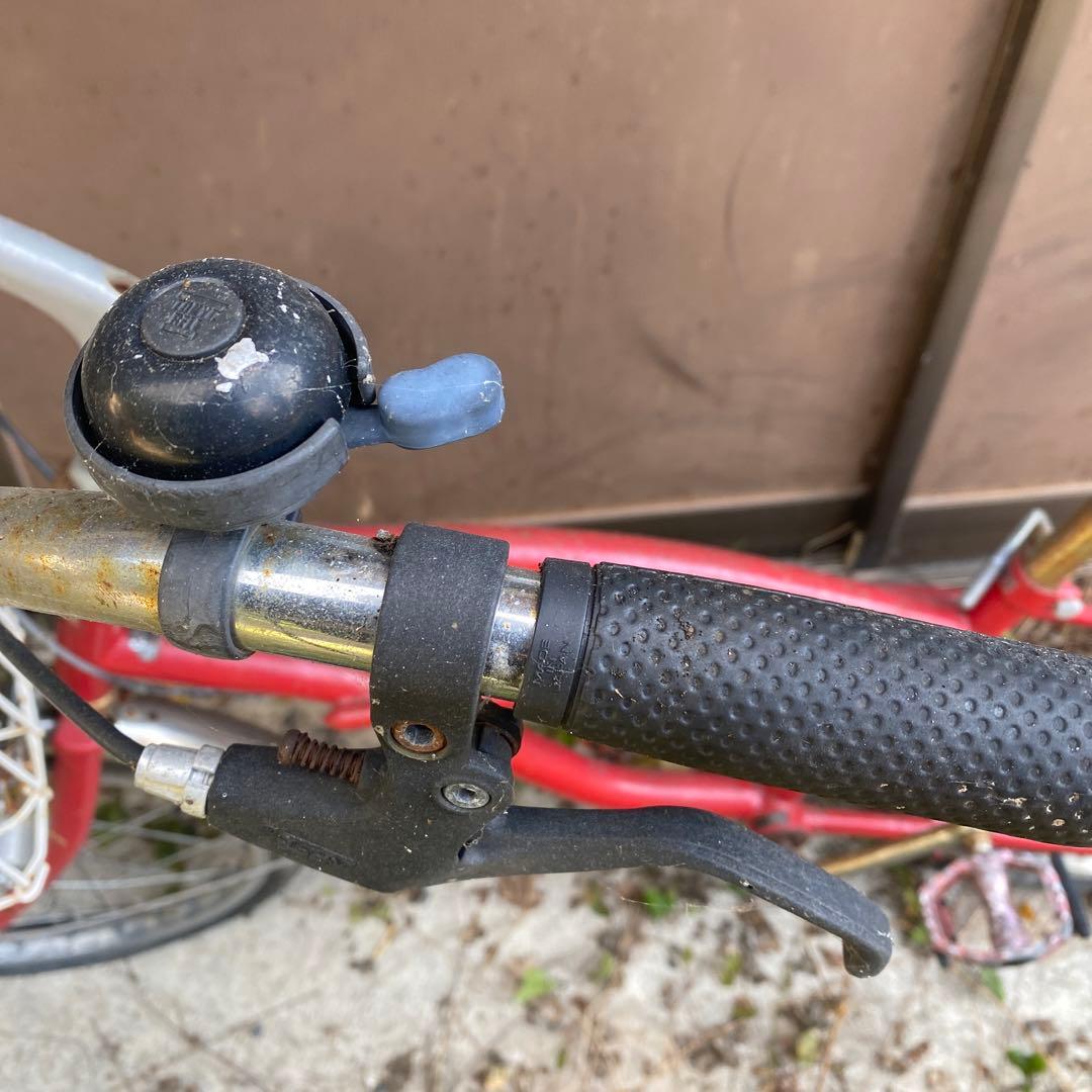 【分解発送予定】レトロ自転車　赤　リペア、修理必要　訳あり