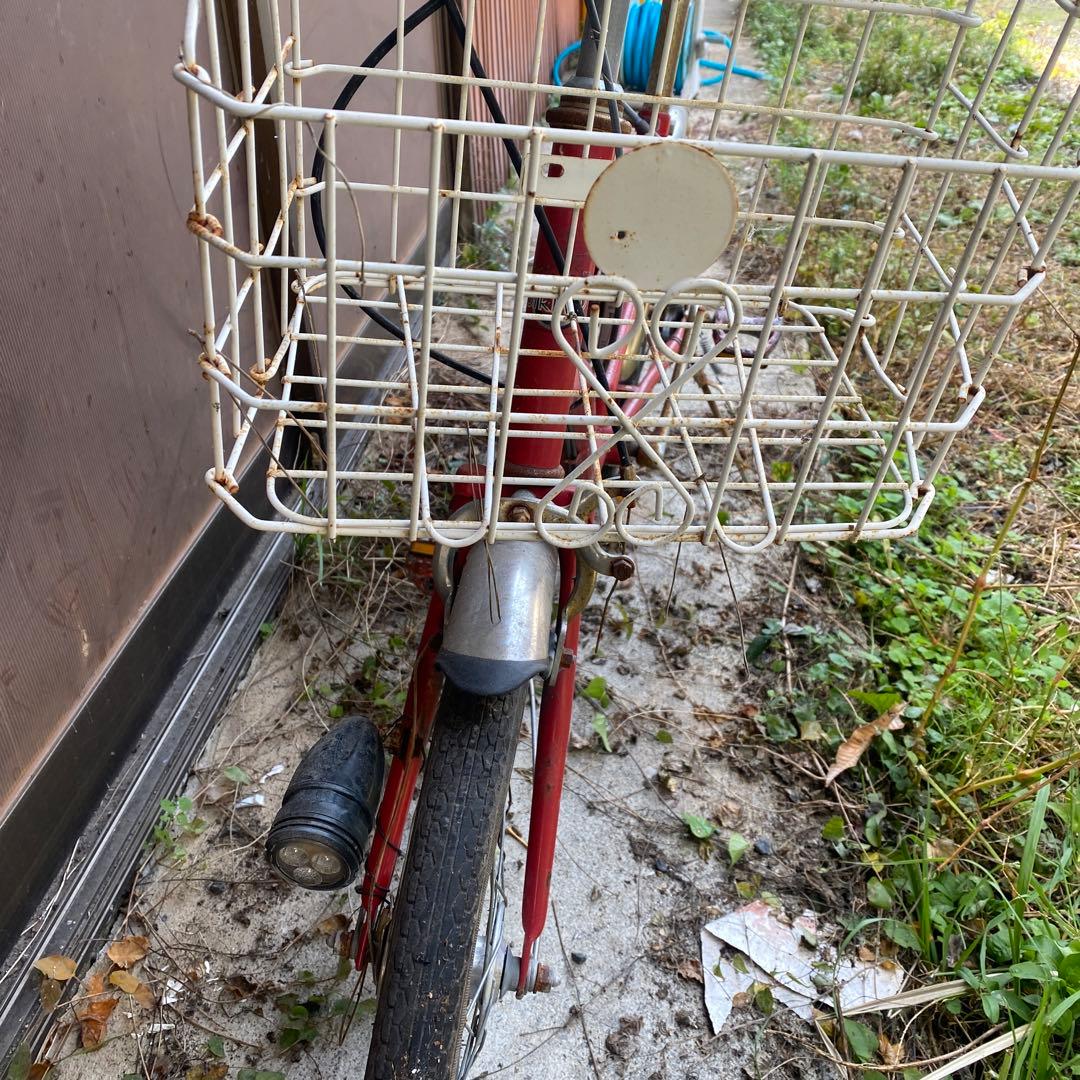 【分解発送予定】レトロ自転車　赤　リペア、修理必要　訳あり