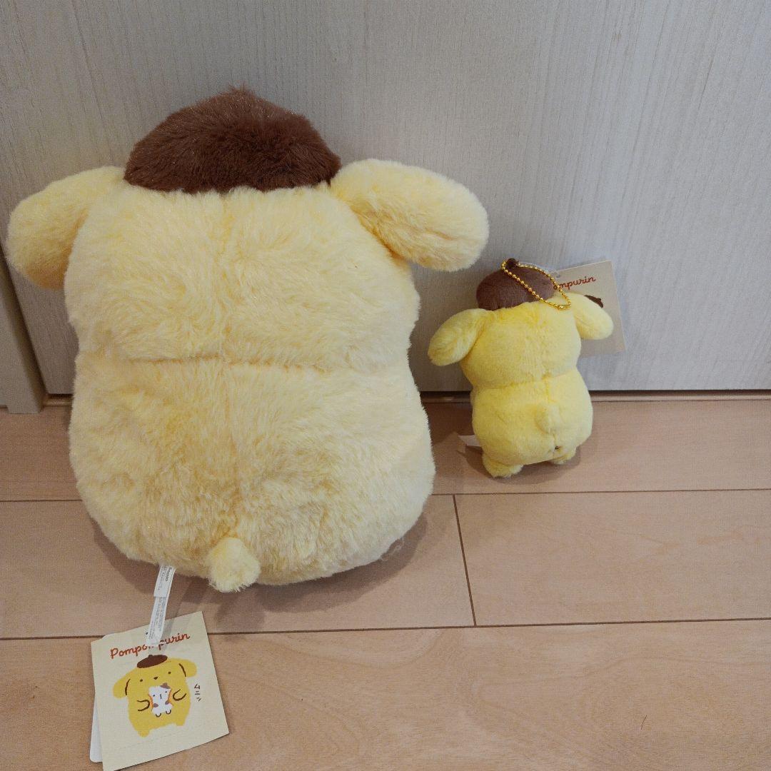 ポムポムプリン ぬいぐるみ 大小セット
