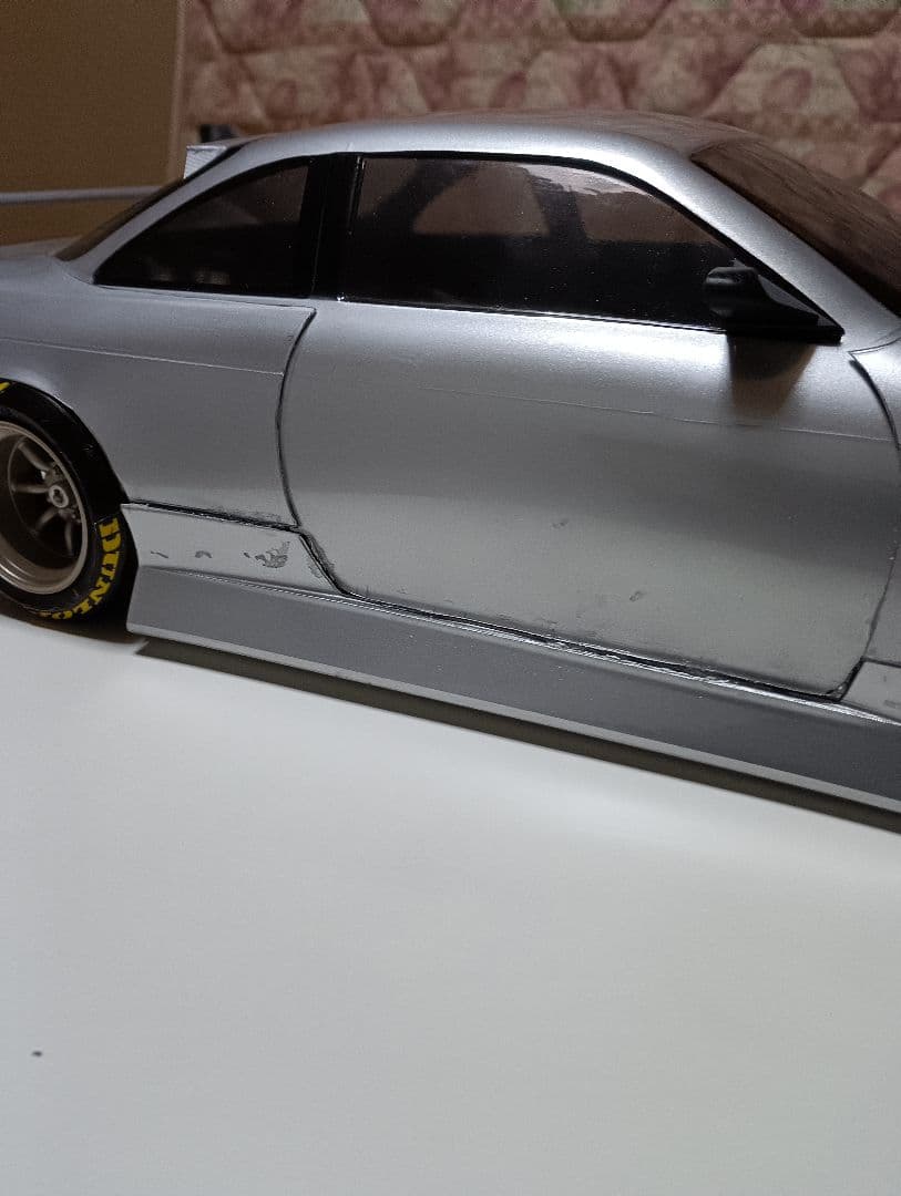 オ*ん様 S14シルビア（後期)ボディー　前後ブリスターフェンダー仕様 1/10