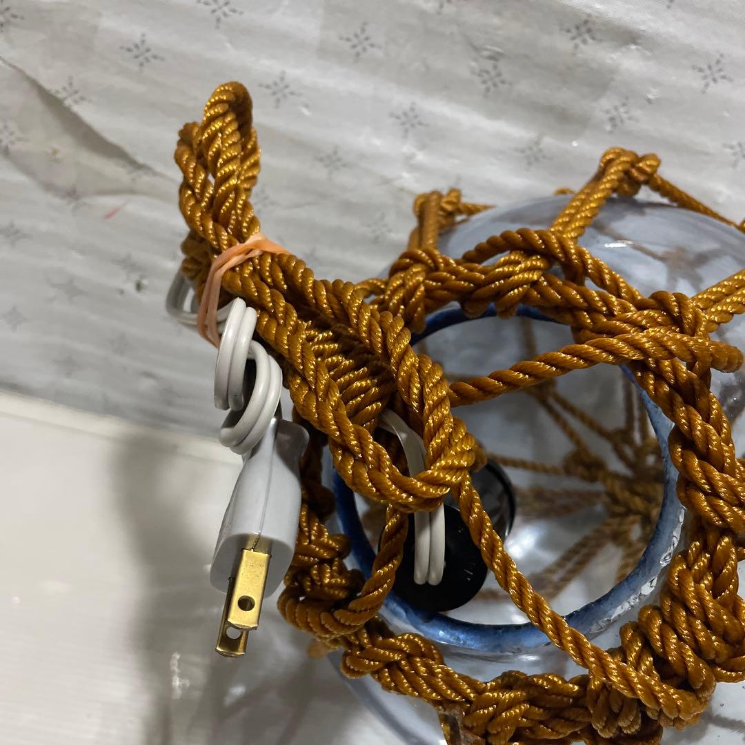 ガラス 浮玉❓ ランプ 照明 ペンダントライト ③