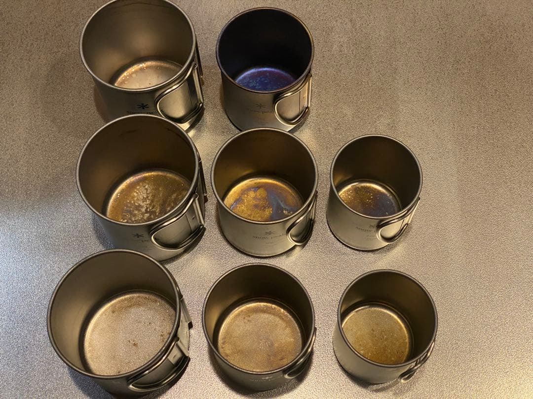  peak チタンシングルマグカップ 8個セット