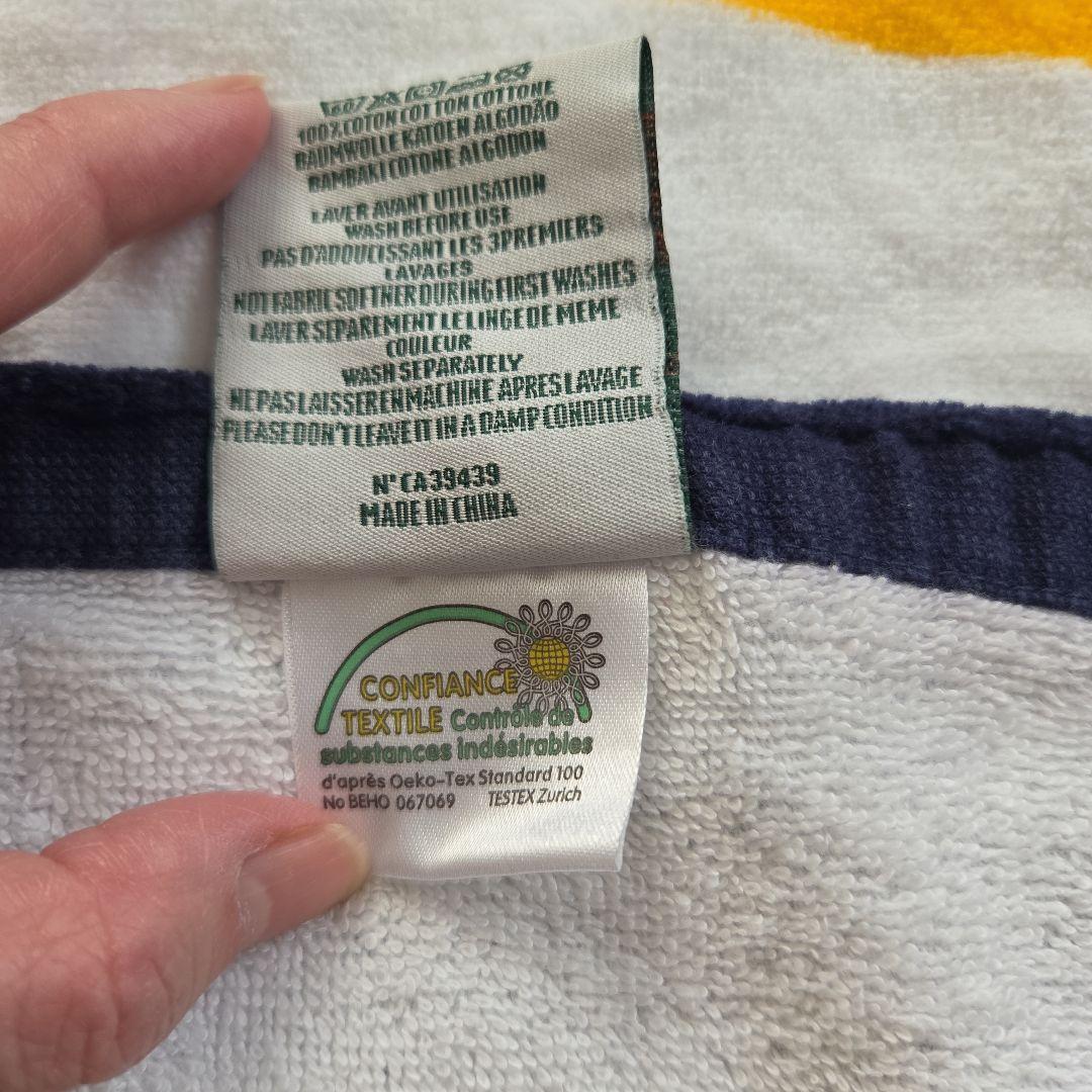 特大新品ローラン・ギャロス(全仏オープン)テニスラケットベルベット仕様バスタオル