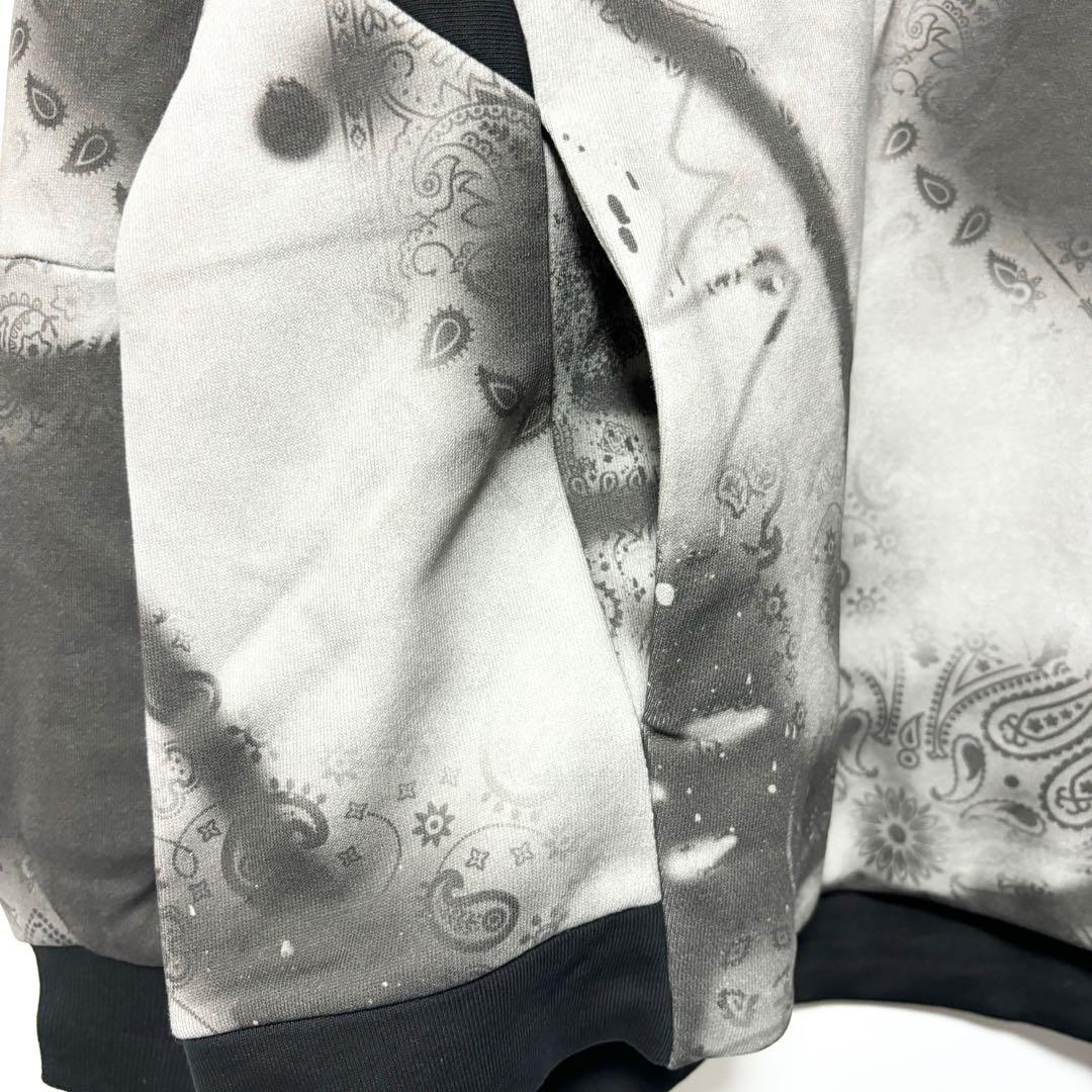 ラッセルノ ゴルフ クルーネック P.O スプレー ペイズリー ブラック M 4