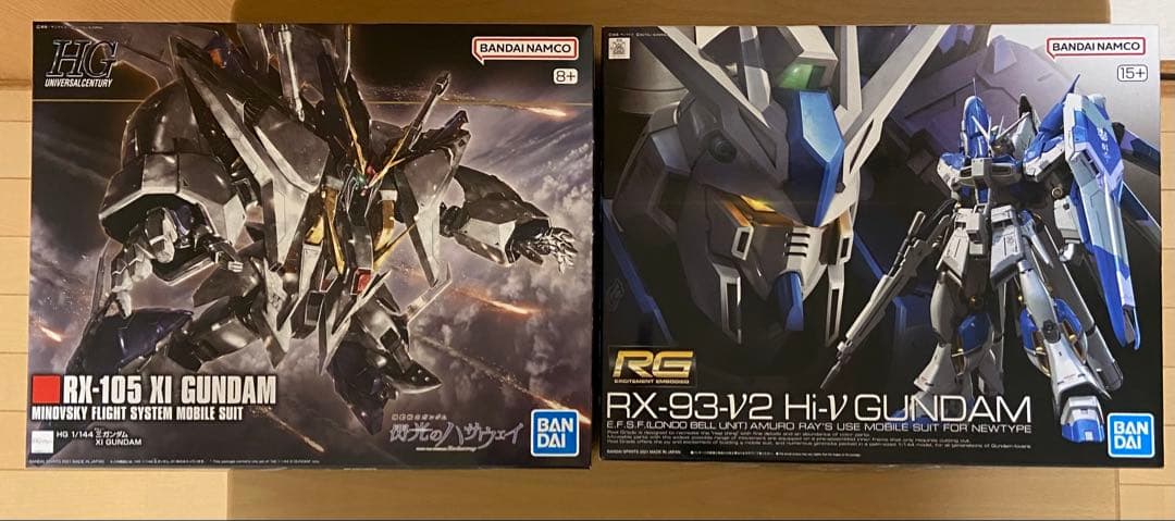 HGUC 1/144 クスィーガンダムRG 1/144Hi-νガンダム新品未組立