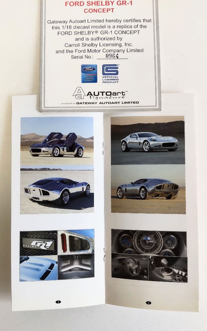 AUTOART オートアート ふ　シェルビー GR-1　コンセプト　アルミニウム