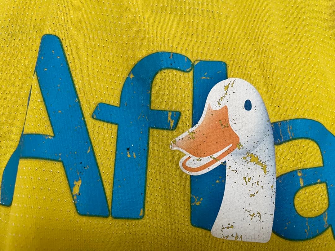 柏レイソル　Umbro サッカーシャツ イエロー 28 サイン入り　玉田圭司選手