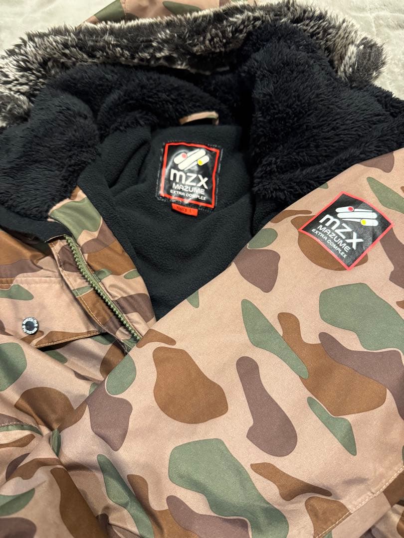 MZX MAZUME 迷彩柄ダウンジャケット