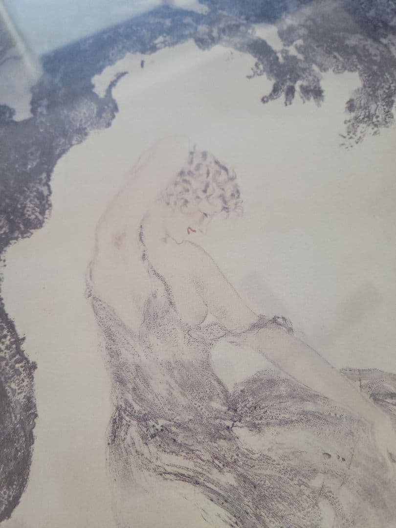 ルイ・イカール 突風 額装品 版画