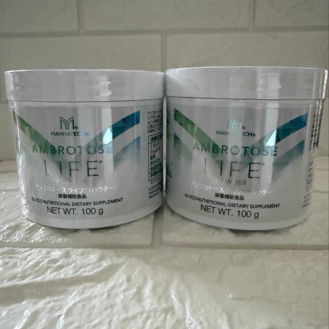 オ*フ様 マナテック　アンブロトース　ライフパウダー　100ｇ×2個　栄養補助食